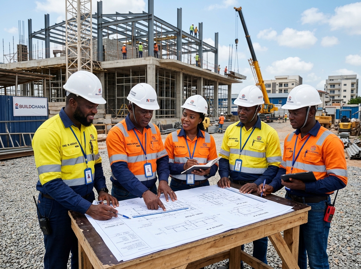KIU Construction on-site team coordination